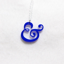 Blue Clifford Ampersand necklace