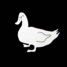 Mother duck brooch