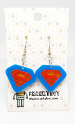 Superman inspired earrings