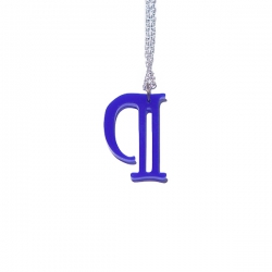 Pilcrow (The Richard) necklace in blue