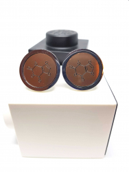 Theobromine cufflinks