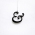 Black Williams Caslon Ampersand necklace