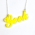 Yellow geek necklace